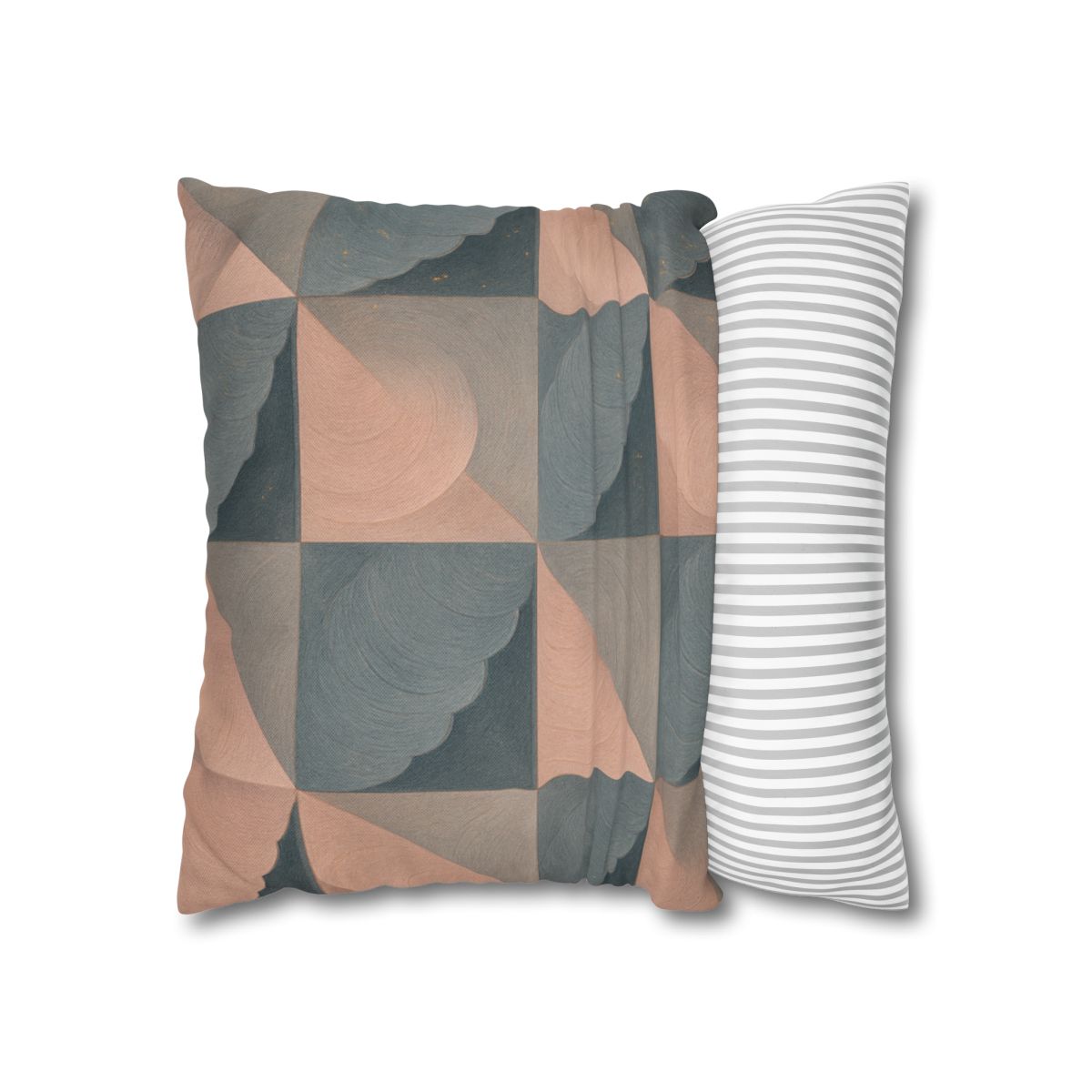Petal Ripple Grid designer print pillow cases