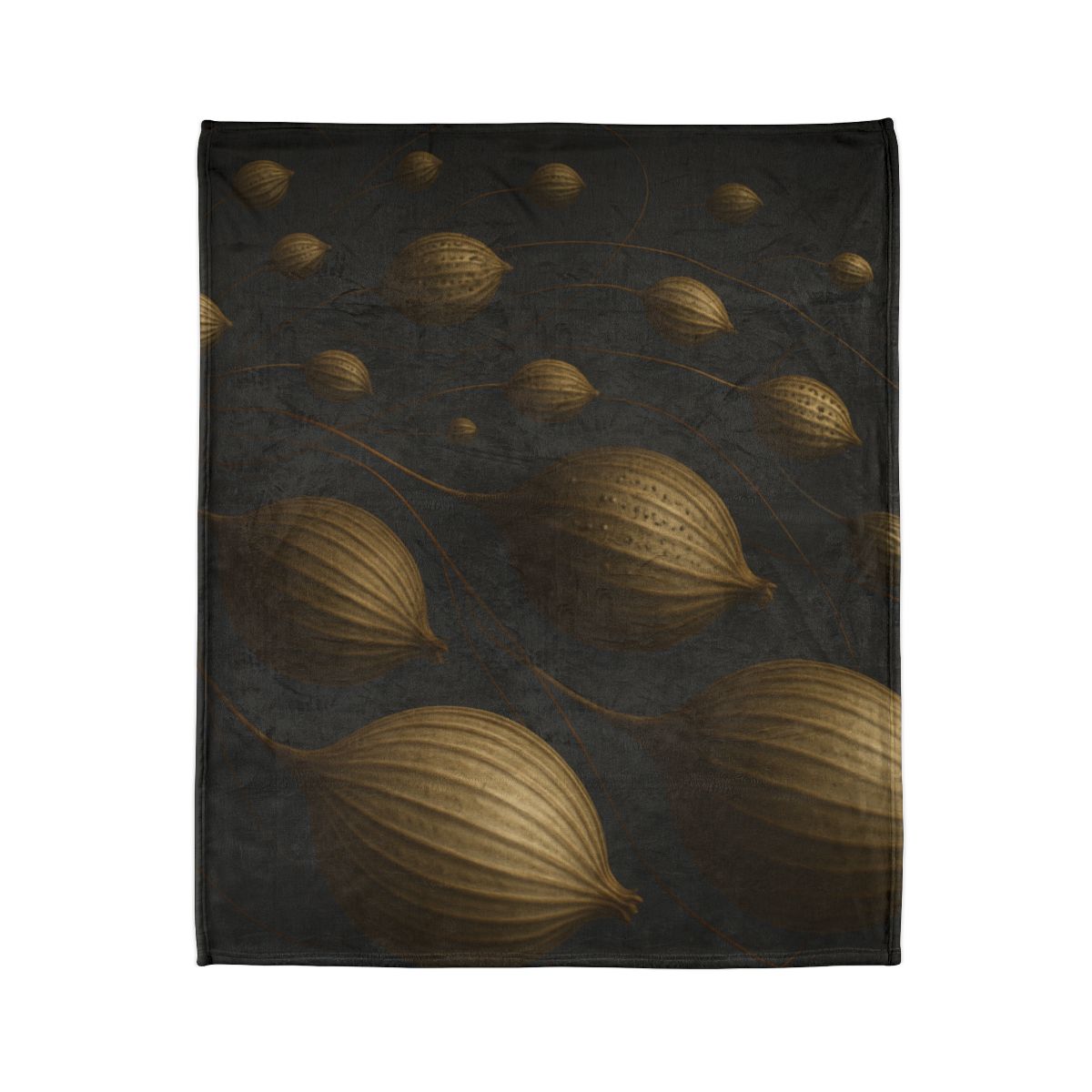 Seed Pod Orbital Cluster decorative home blankets