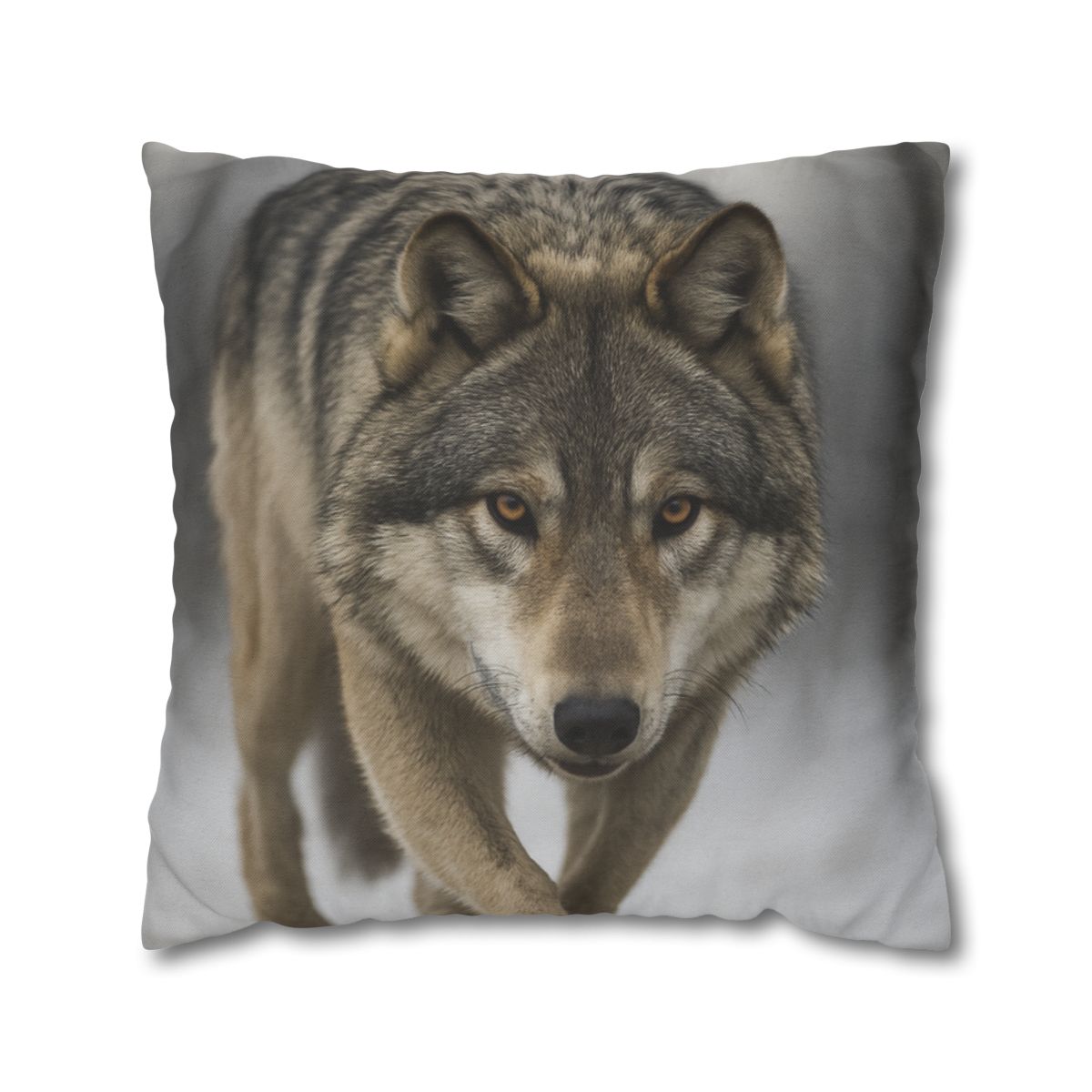 Silver Hush Gray Wolf comfortable bedding pillow covers