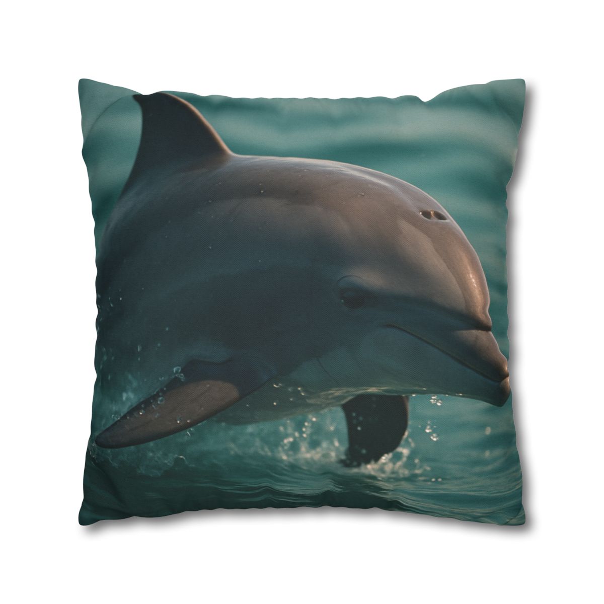 Silver Glide Bottlenose Dolphin designer print pillow cases