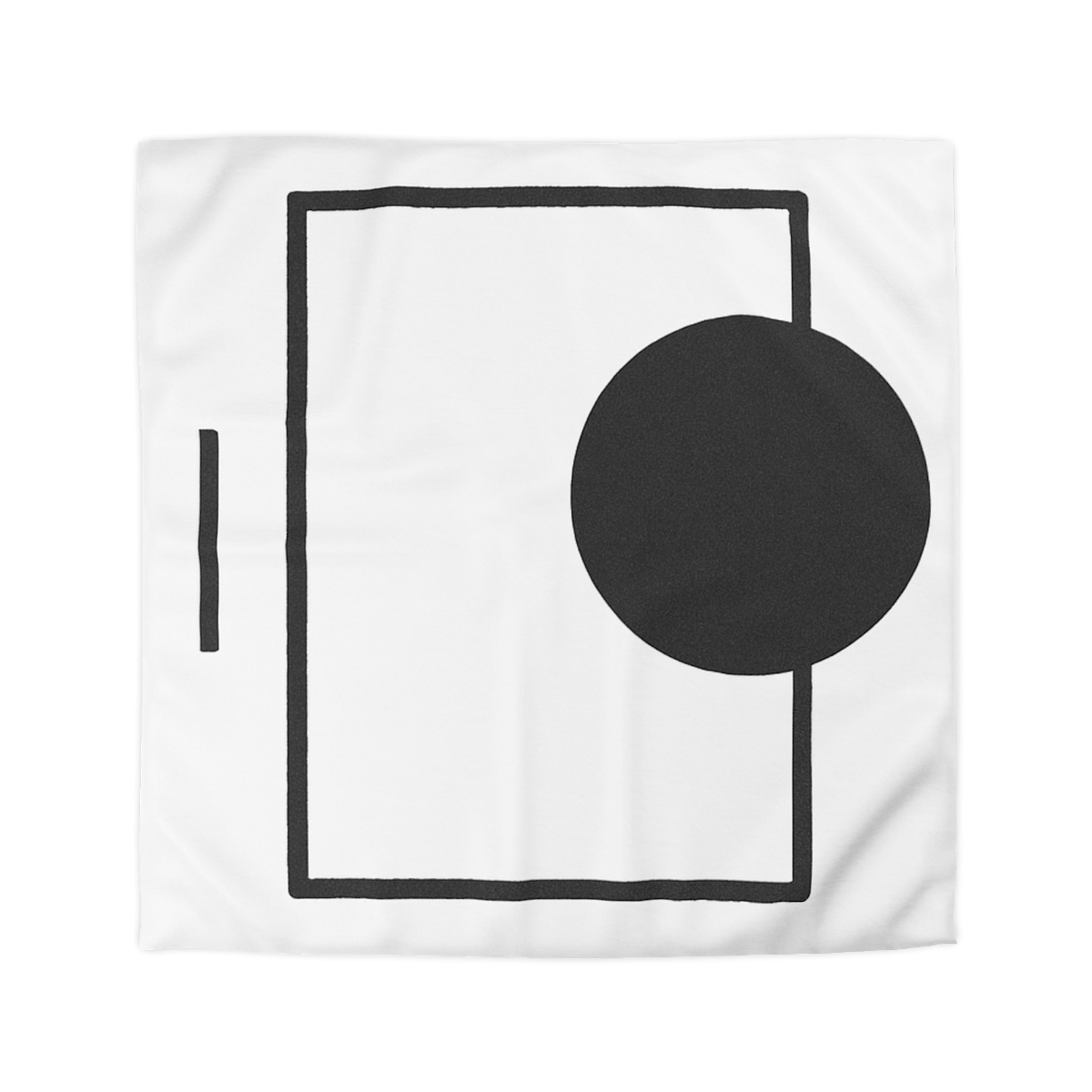 Minimal Eclipse Frame Trio personalized bedding duvets