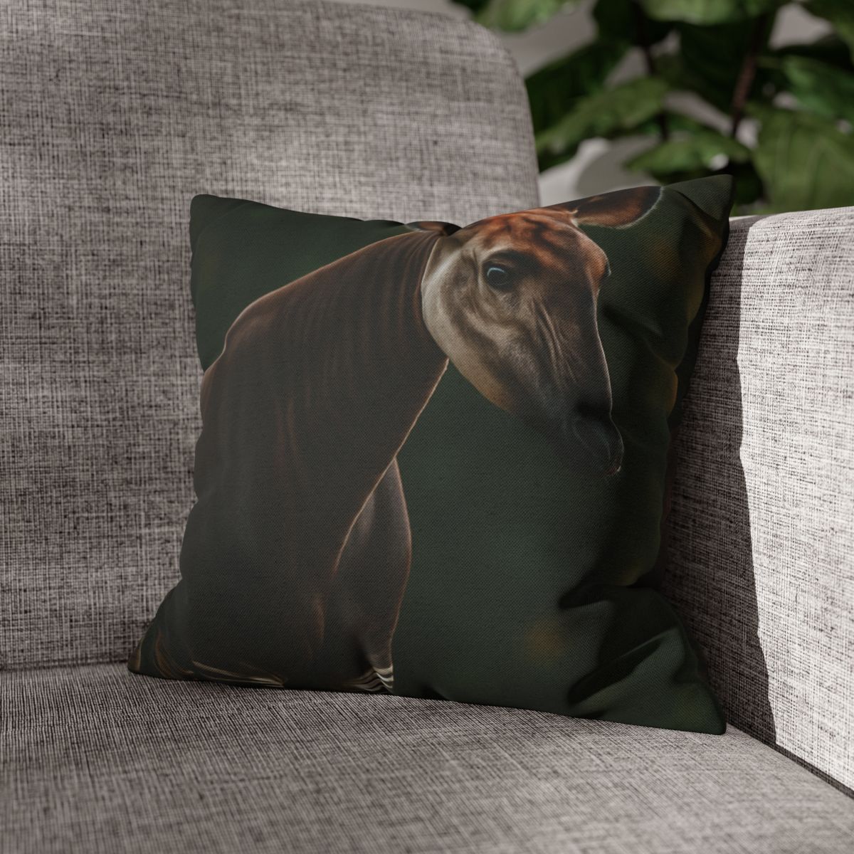 Velvet Shadow Okapi unique gift pillow cases