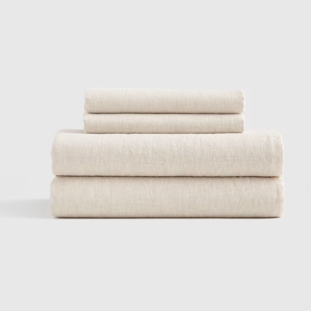 Soft European Linen Bed Sheet Set