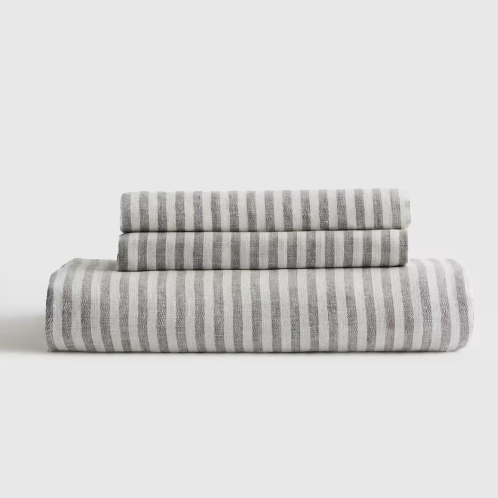 Soft European Linen Bed Sheet Set