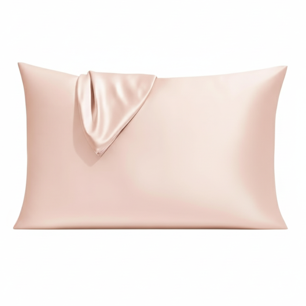 Soft Satin Pillowcase with Zipper for Hair and Cooling Comfort