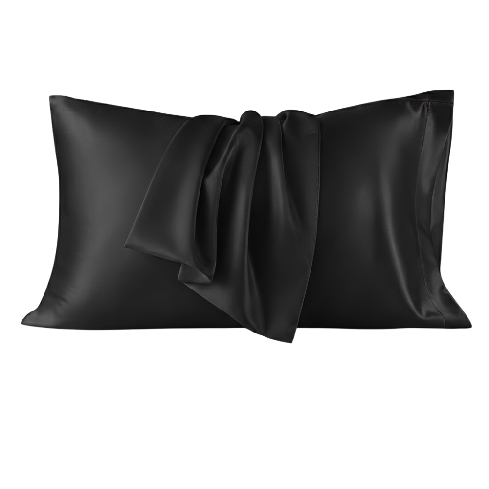 Set Of 2 Satin Queen Size Pillowcase With Cooling Envelope Closure
