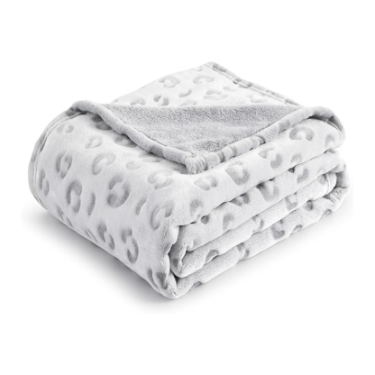 Cozy Stripe Pattern Flannel Fleece Blanket