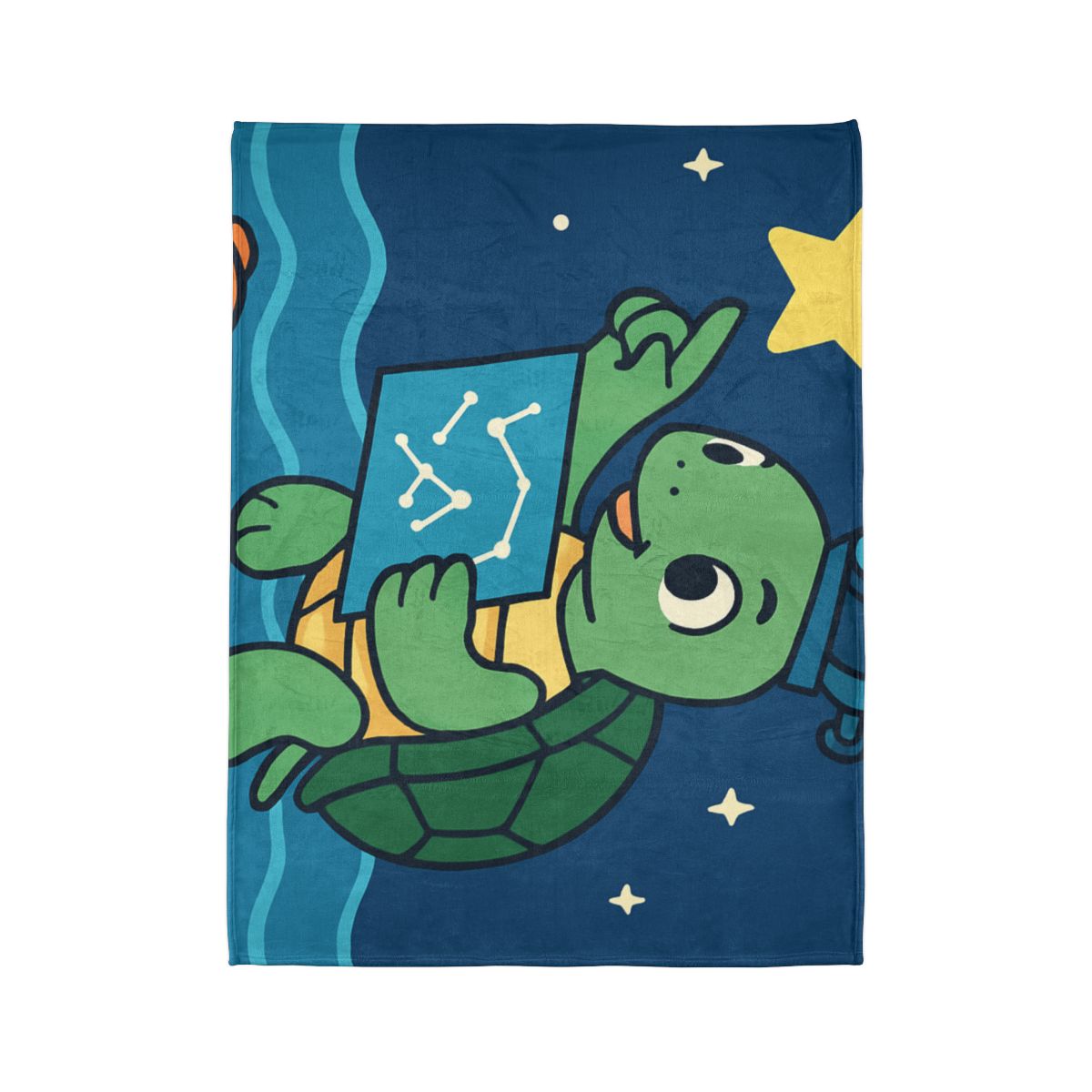 Stargazer Sea Turtle designer printed blankets