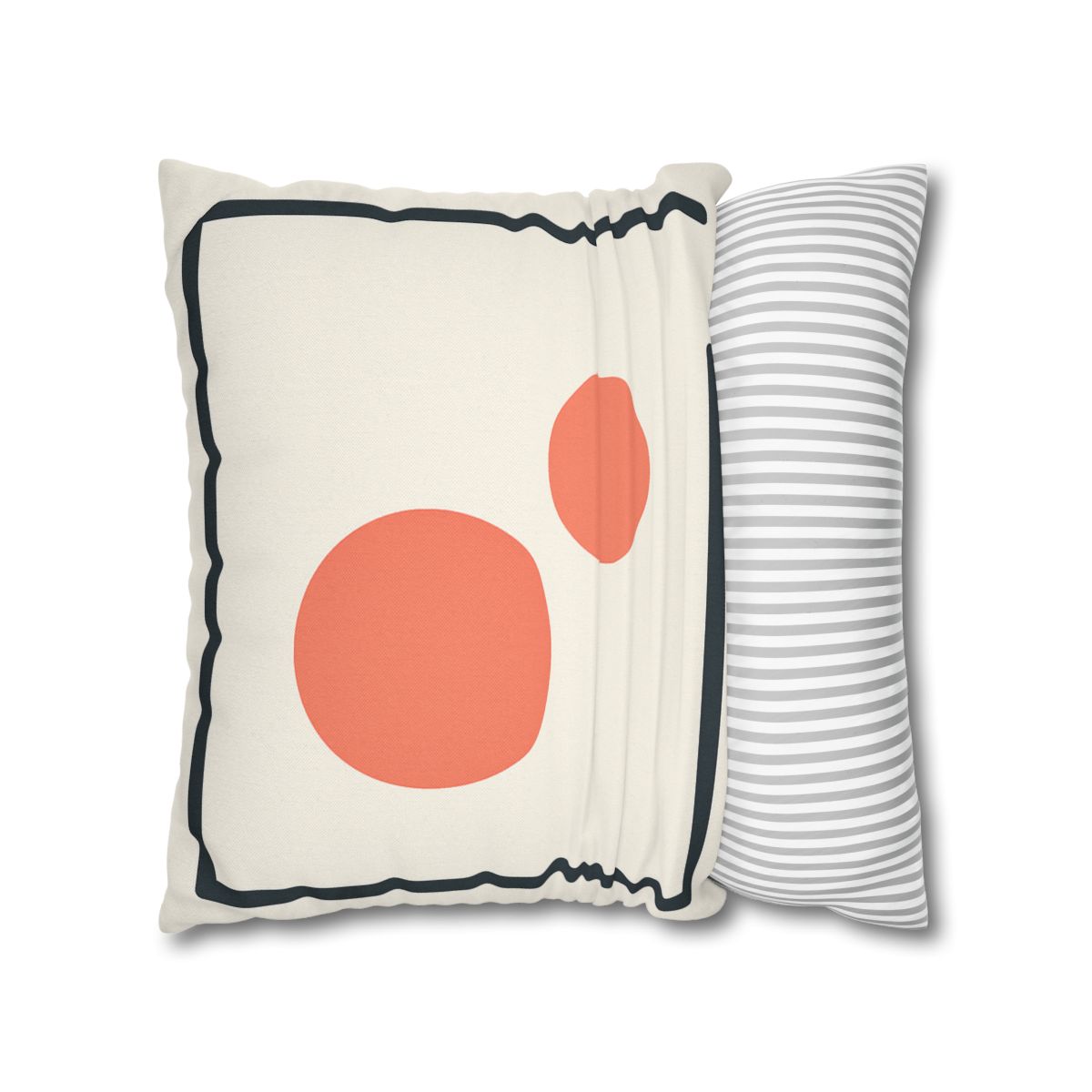 Asymmetric Frame Gap With Two Discs soft cotton pillow cases