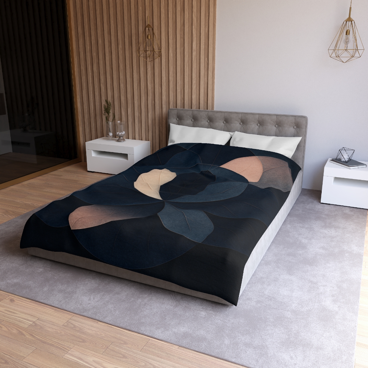 Petal Eclipse Overlays custom duvets