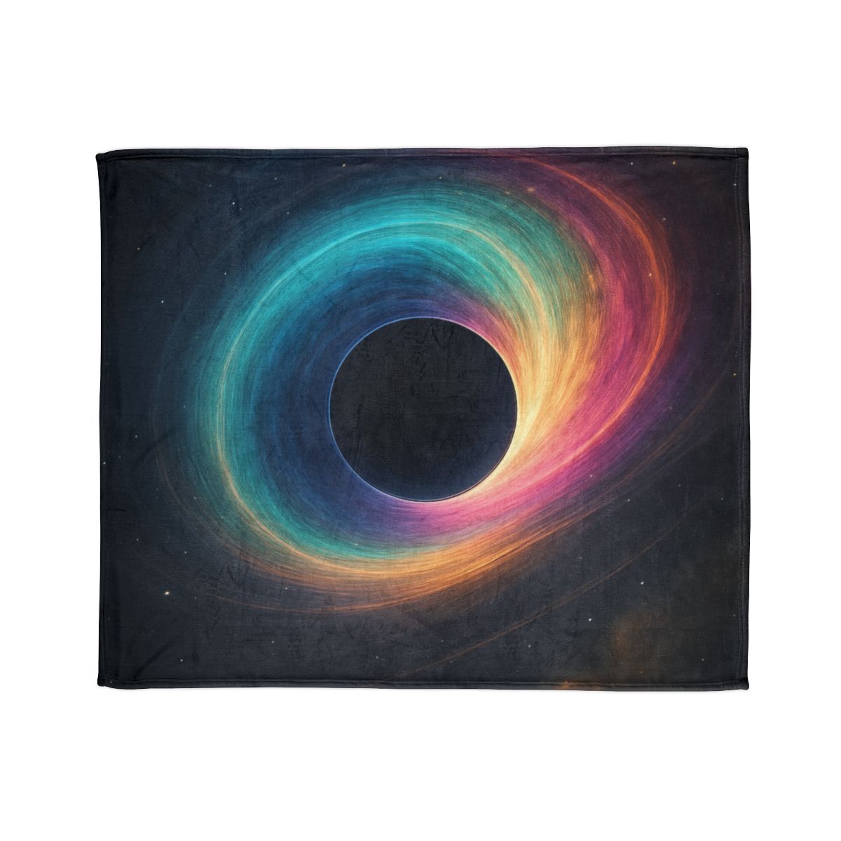 Prismatic Singularity Bloom soft fleece blankets