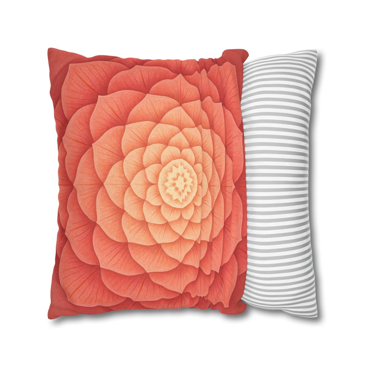 Petal Spiral Mandala personalized pillow covers