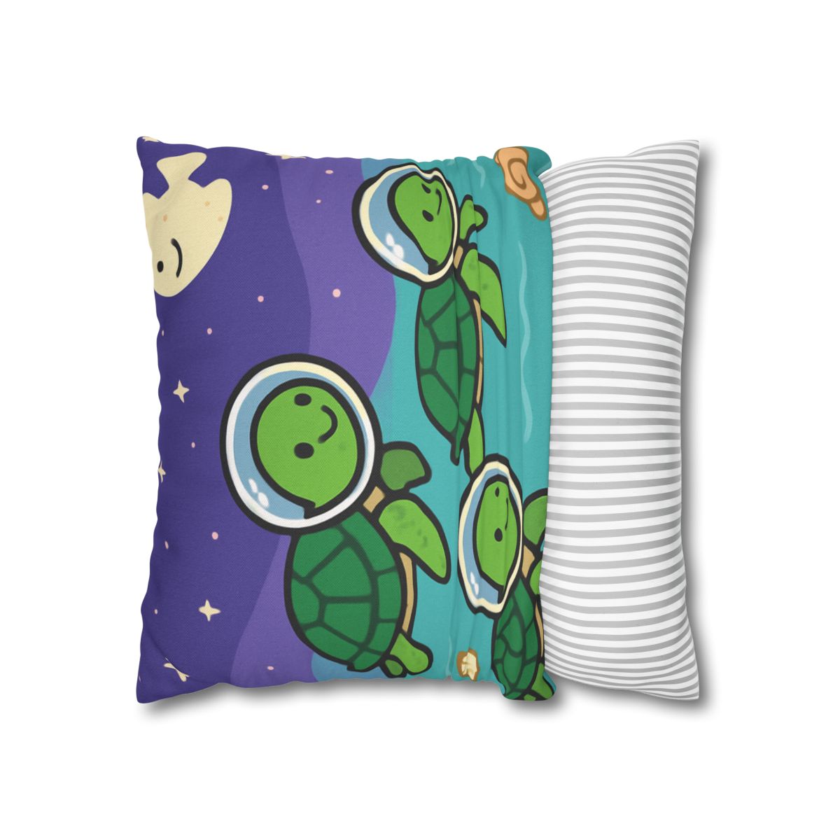 Starry Seas Turtle Team trendy patterned pillow cases