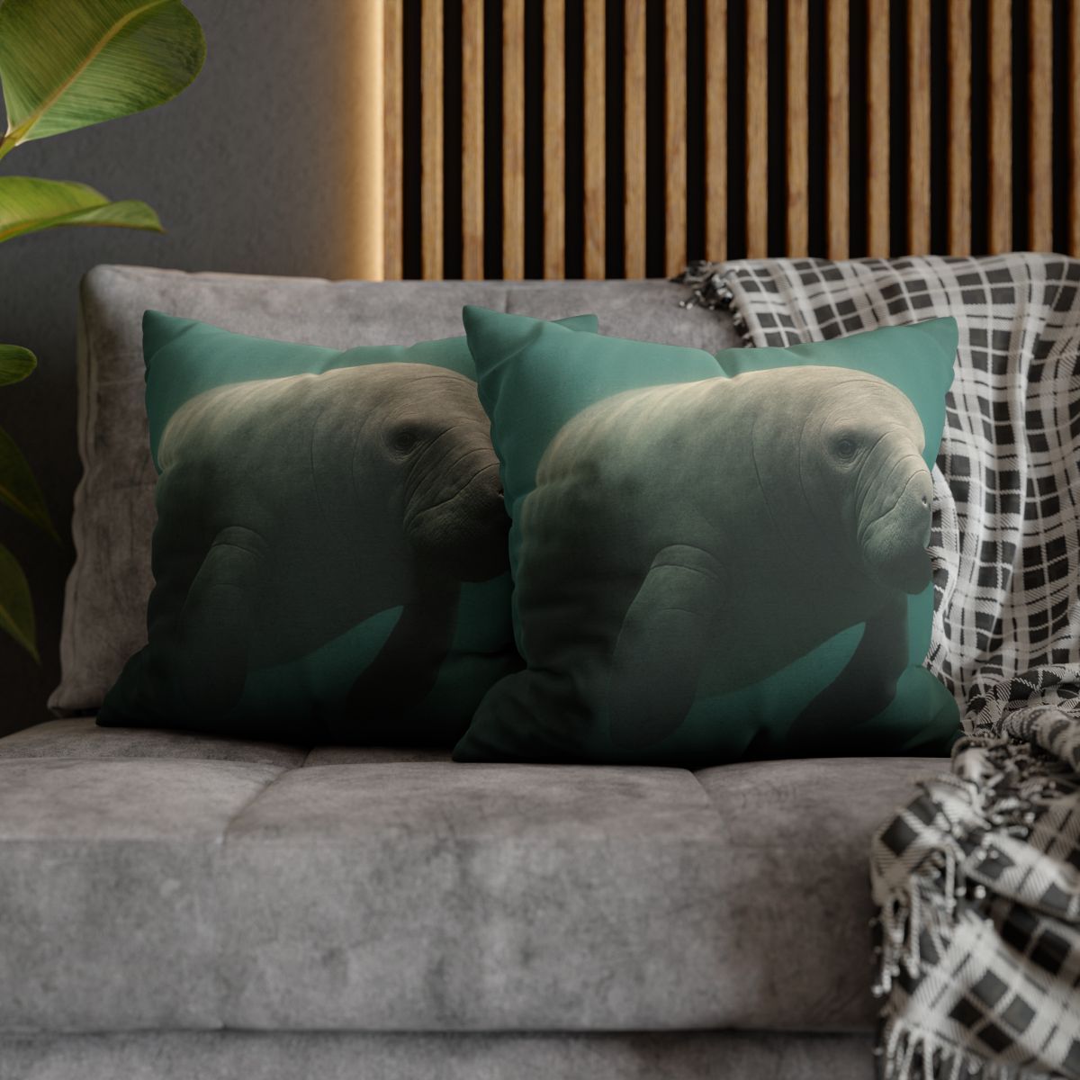 Dawn Drift Manatee personalized pillow covers