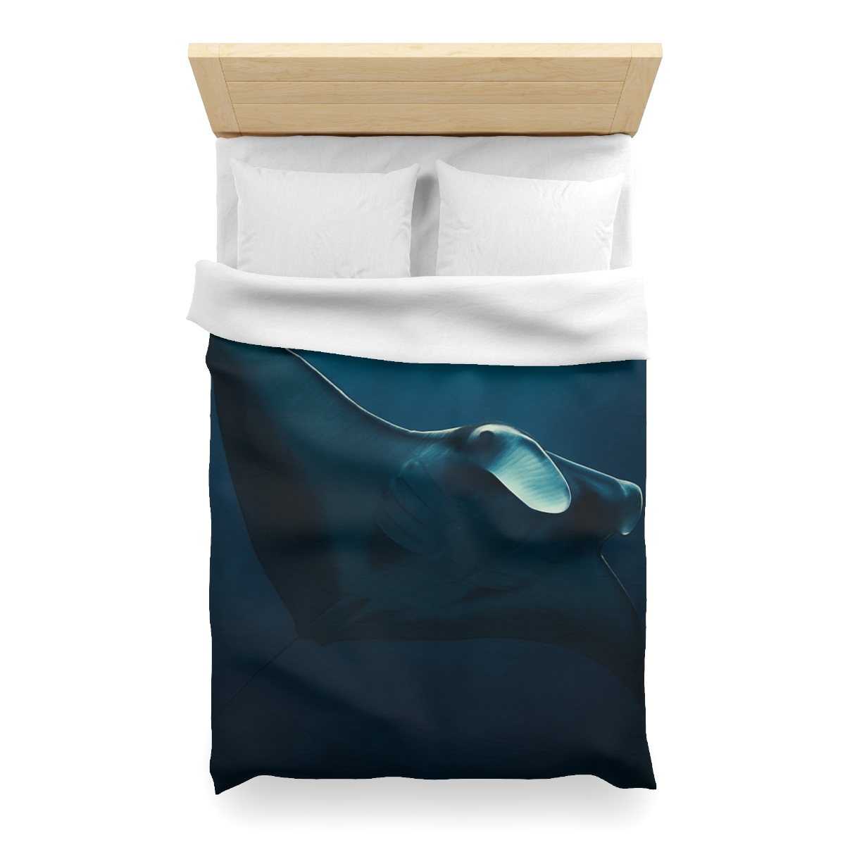 Starlit Glide Manta Ray stylish duvet covers