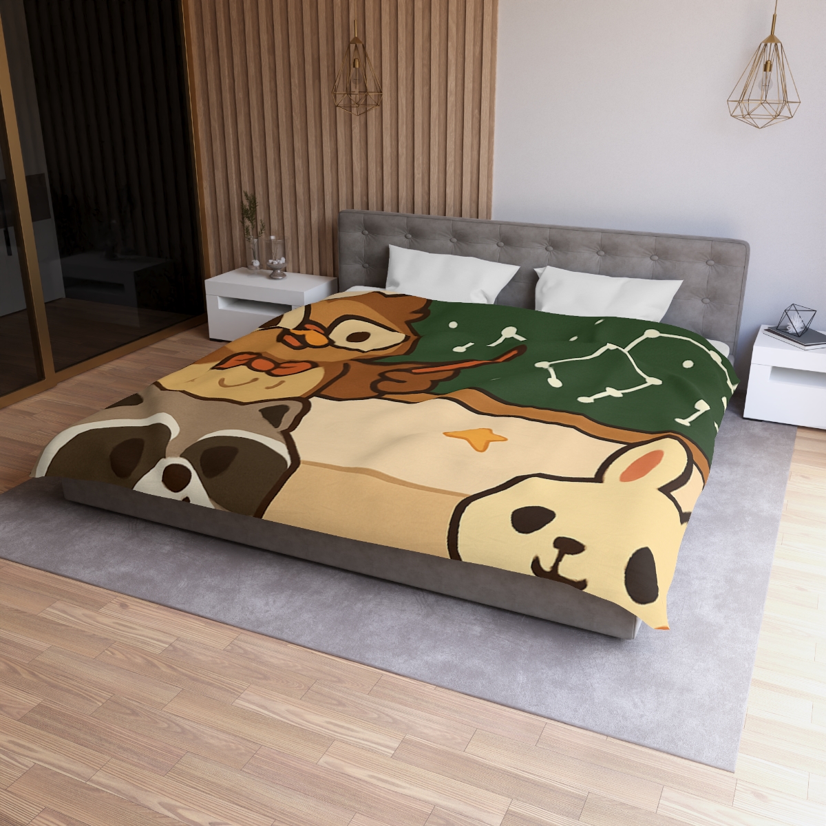 Comet Classroom Owl And The Star Map Chalkboard warm winter duvets