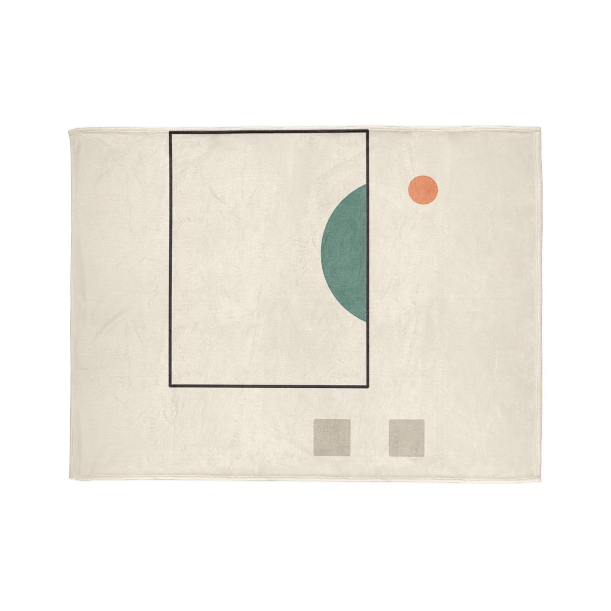 Offset Frame And Crescent Pause designer printed blankets