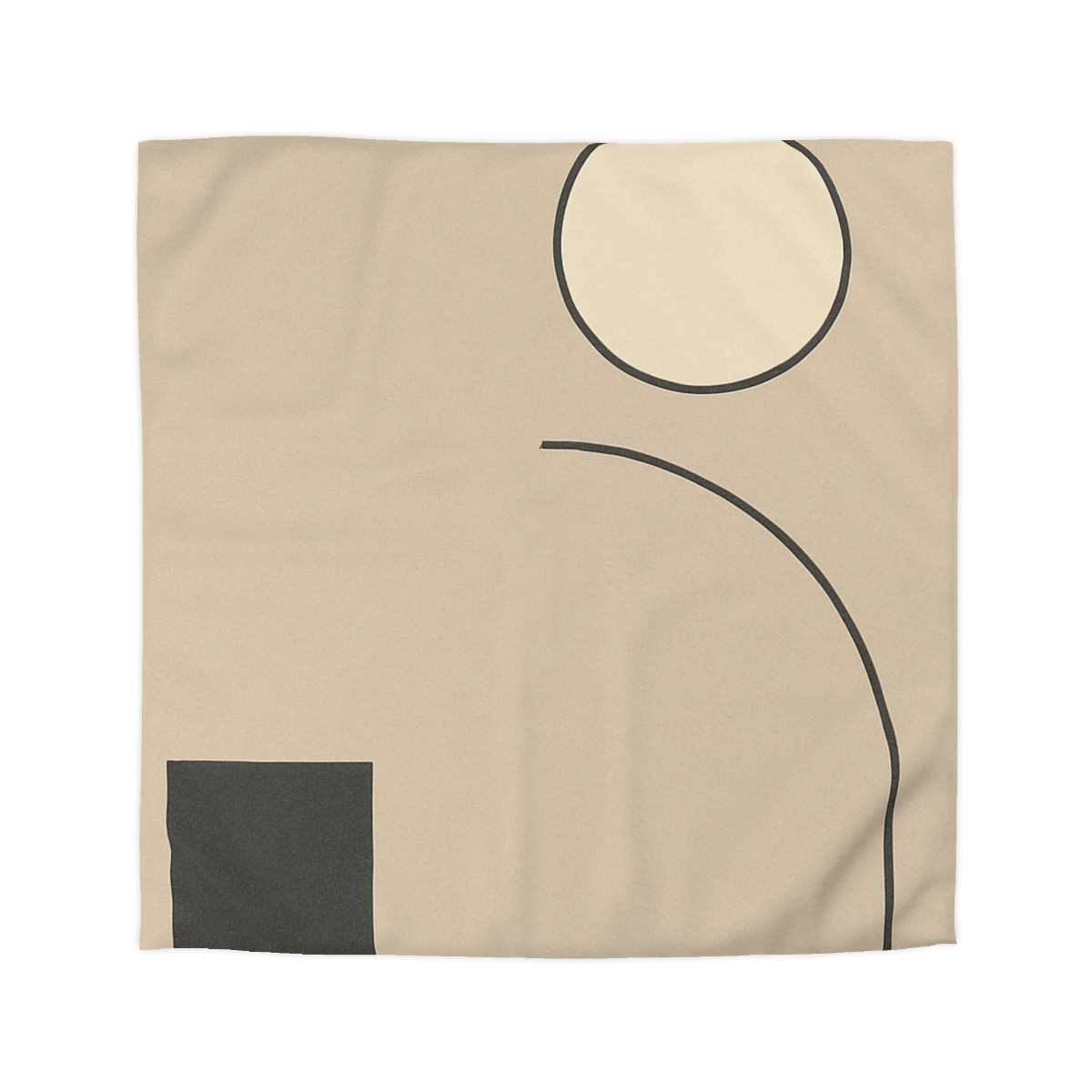 Triadic Arc And Square Balance soft comforter duvets