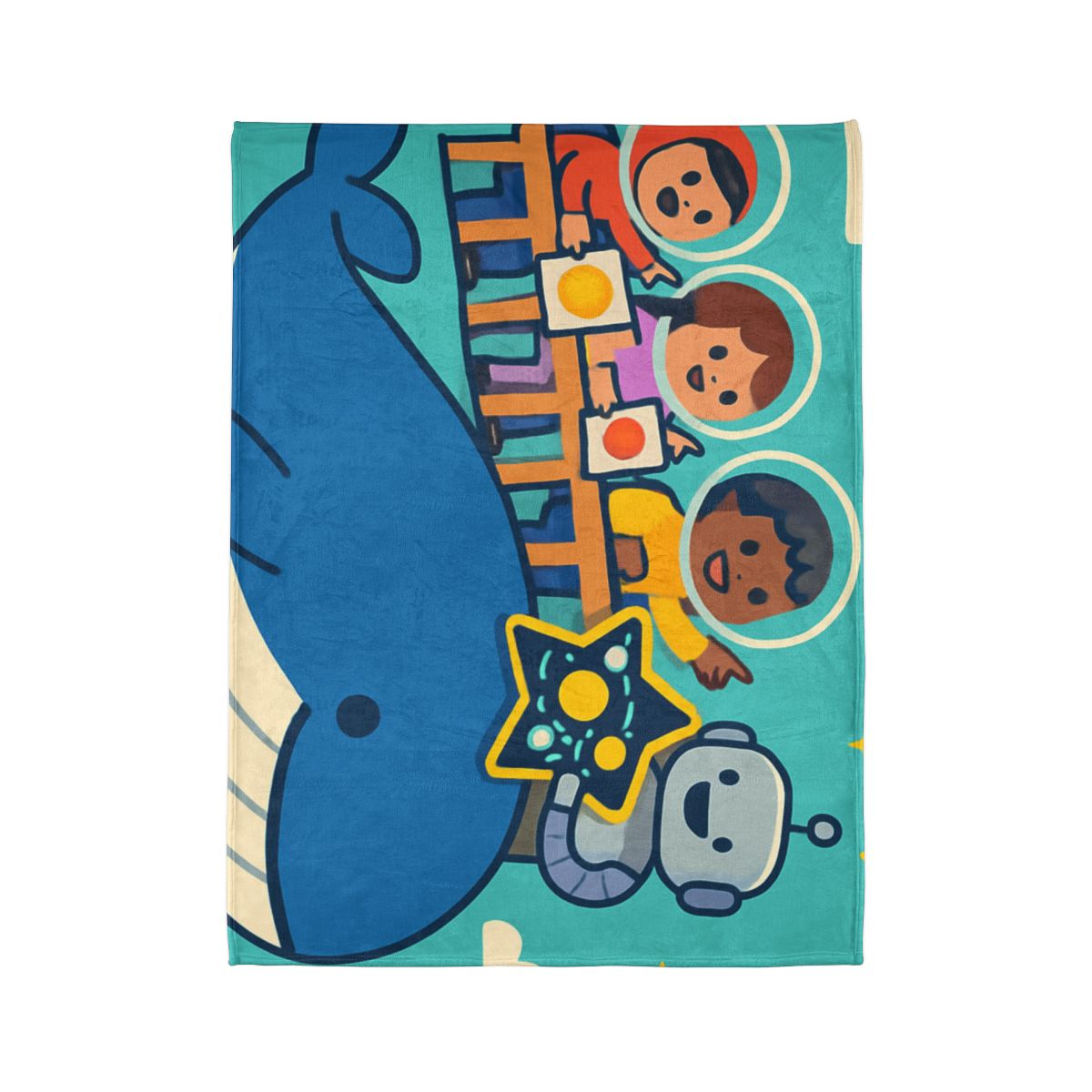 Comet Classroom In The Sky Whale decorative home blankets