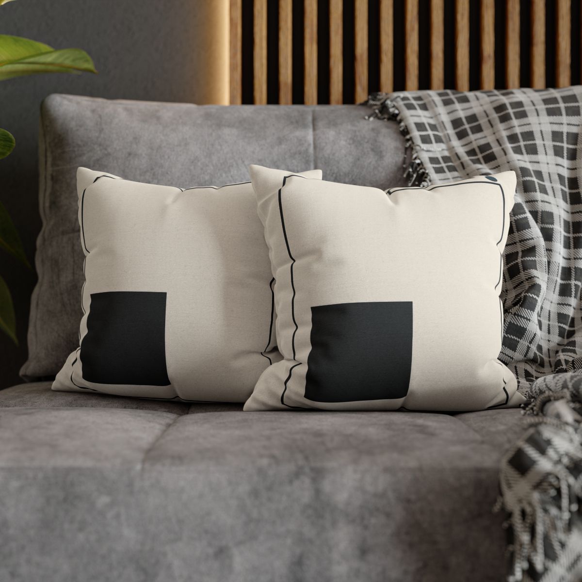 Balanced Triad With Open Frame soft cotton pillow cases