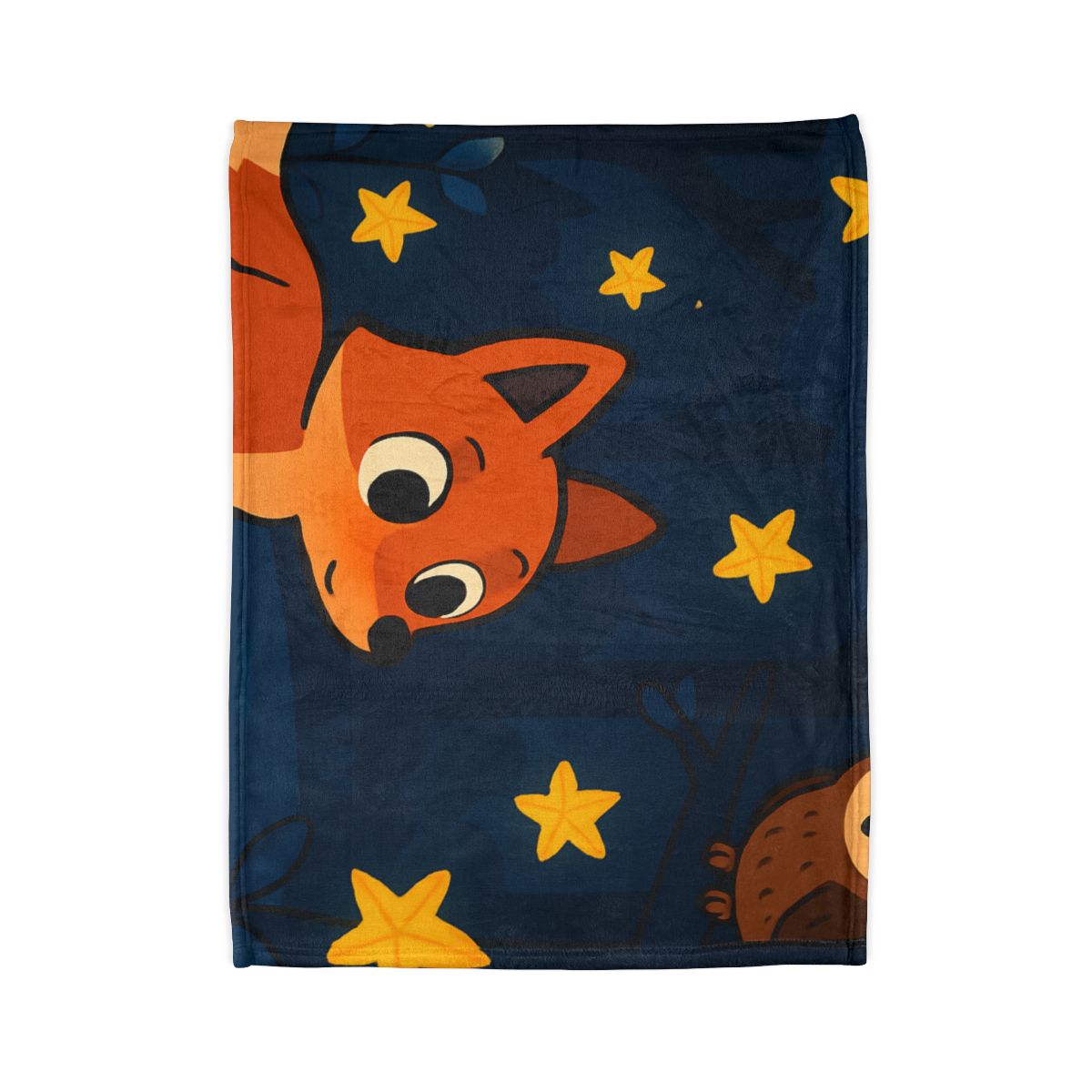 Cosmic Forest Fox trendy patterned blankets