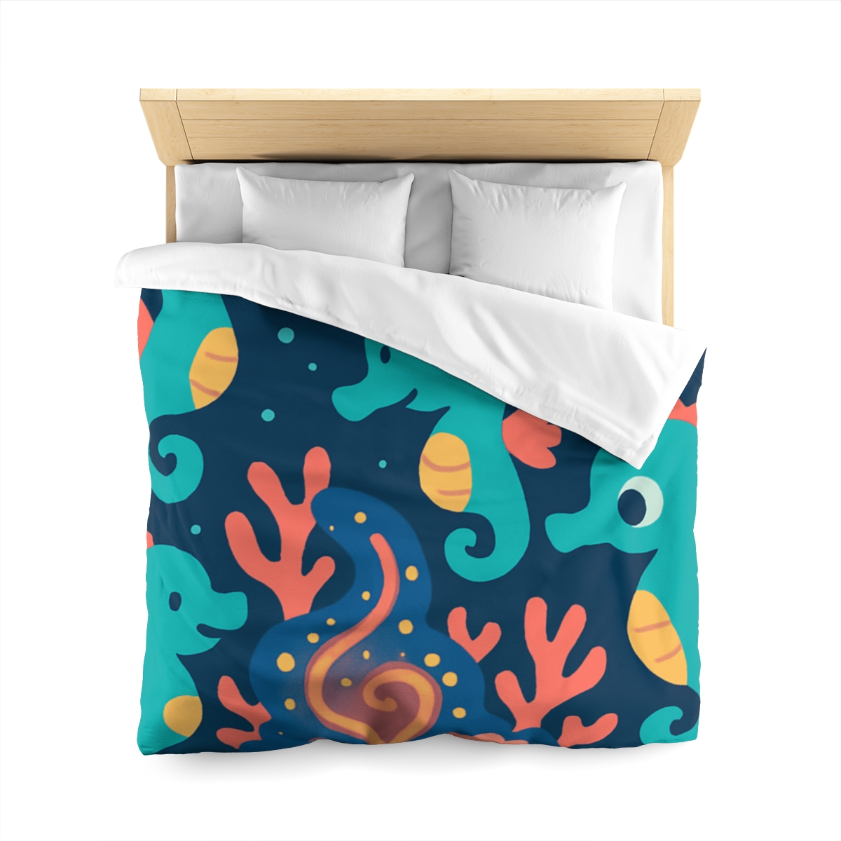 Cosmic Coral Carnival custom duvets