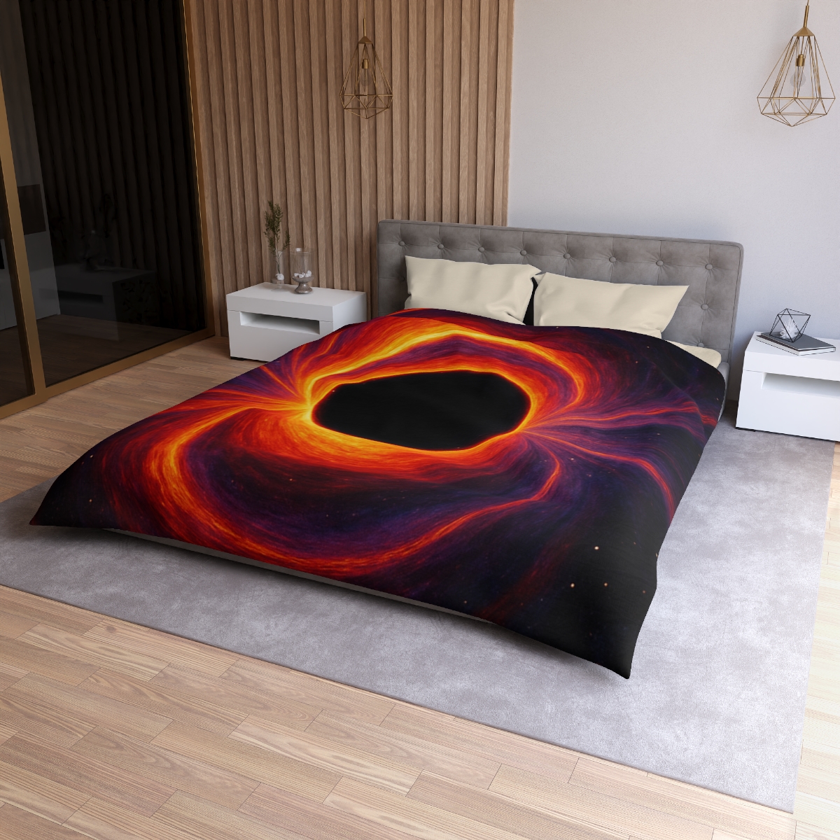 Gravitational Halo Bloom stylish duvet covers