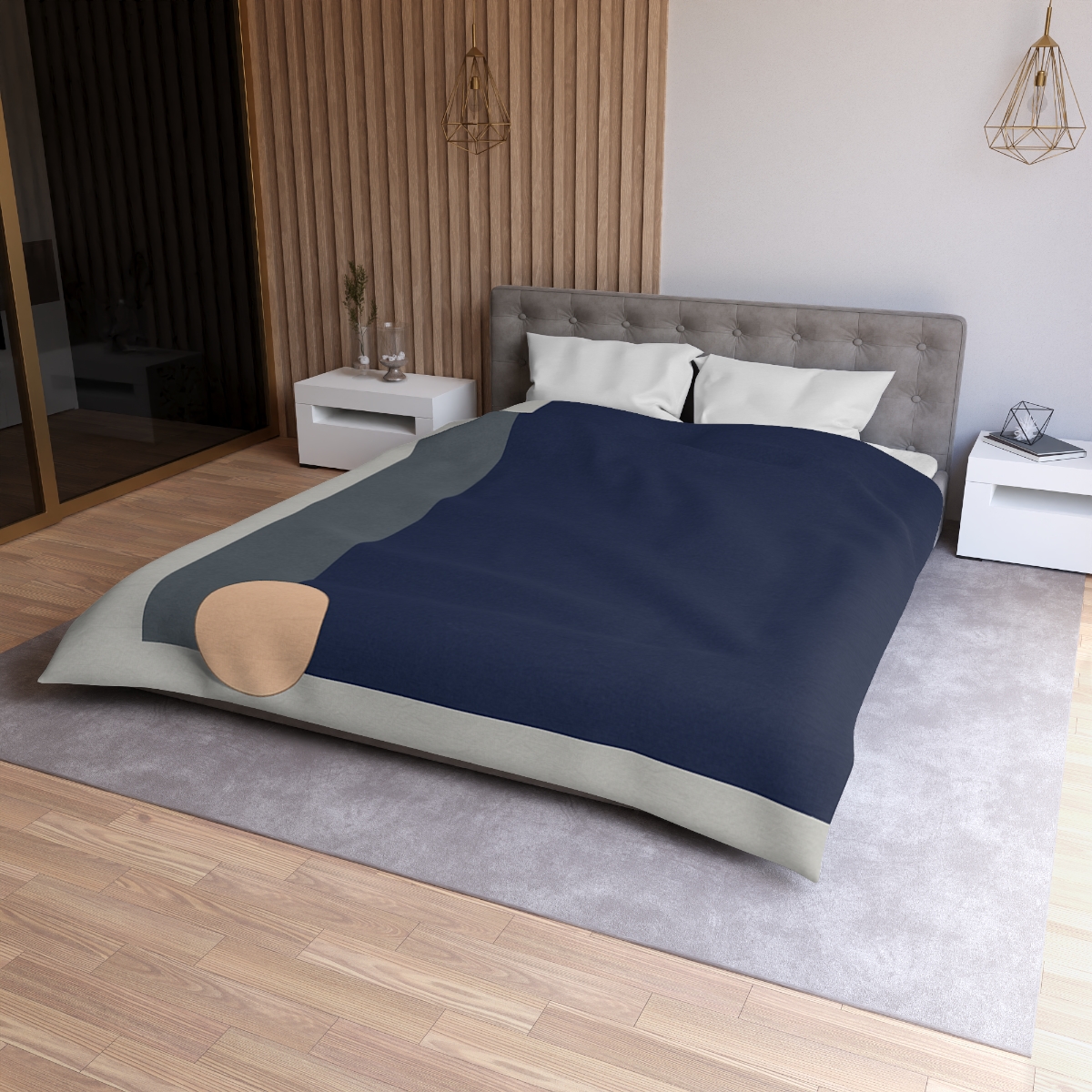 Balanced Triad With Open Center trendy bedroom duvets