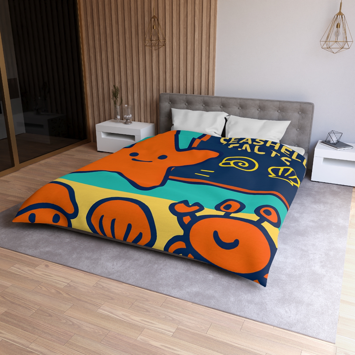 Starfish Science Class personalized bedding duvets