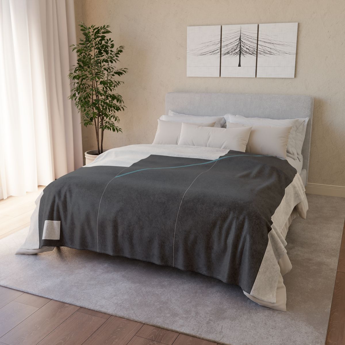 Stepped Rectangles With Quiet Diagonal warm winter blankets