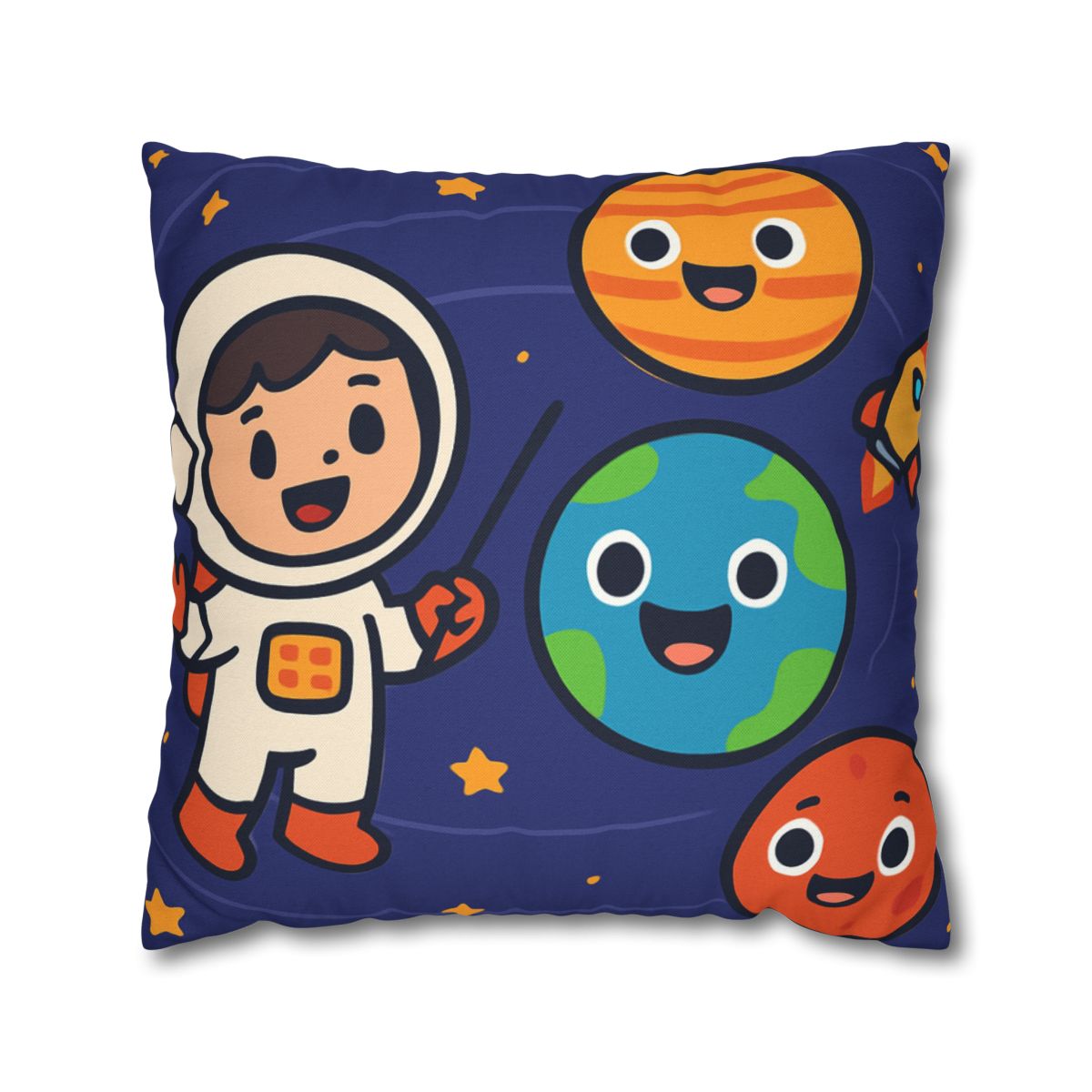 Galaxy School Of Friendly Planets trendy patterned pillow cases