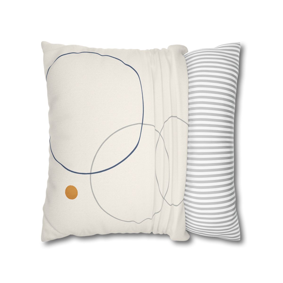 Balanced Cluster Of Three Rings soft cotton pillow cases