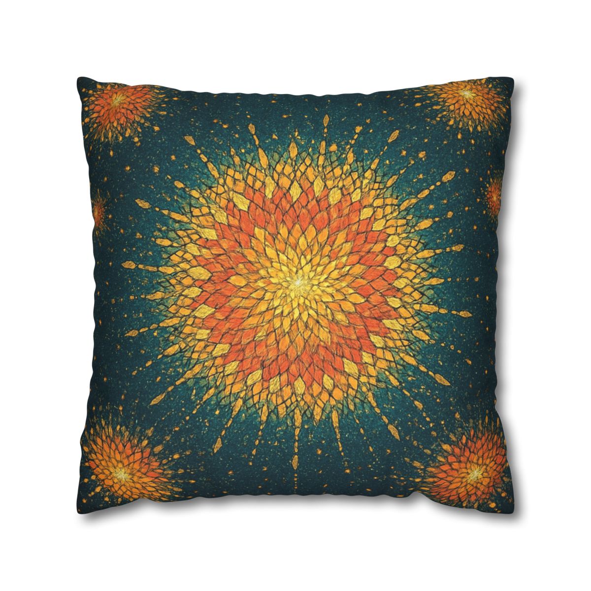 Starburst Mosaic Halo personalized pillow covers