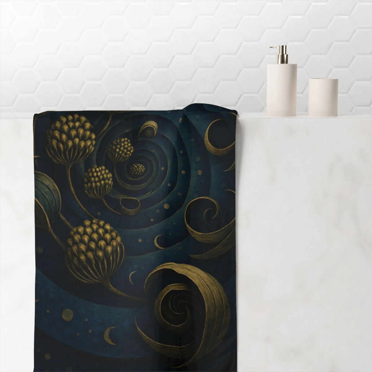 Spiral Seed Pod Array unique gift towels