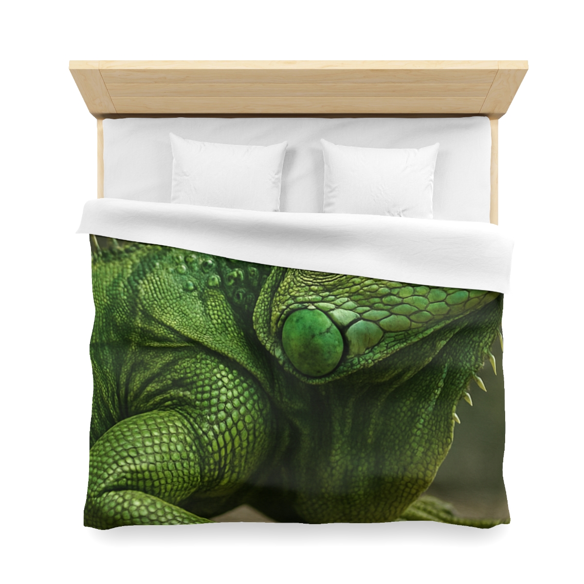 Stone Quiet Green Iguana personalized bedding duvets