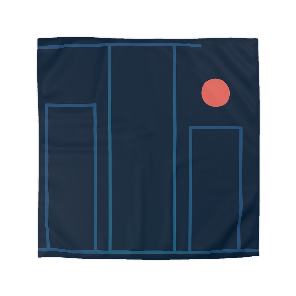 Offset Columns And Small Accent trendy bedroom duvets