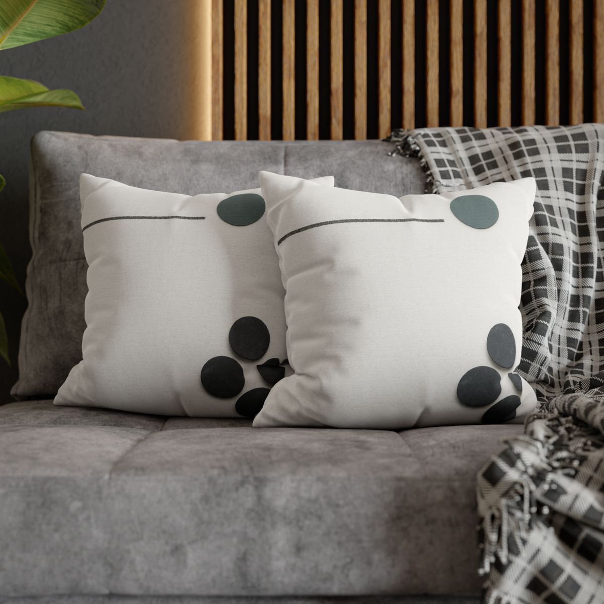 Clustered Dots With Broken Line trendy patterned pillow cases