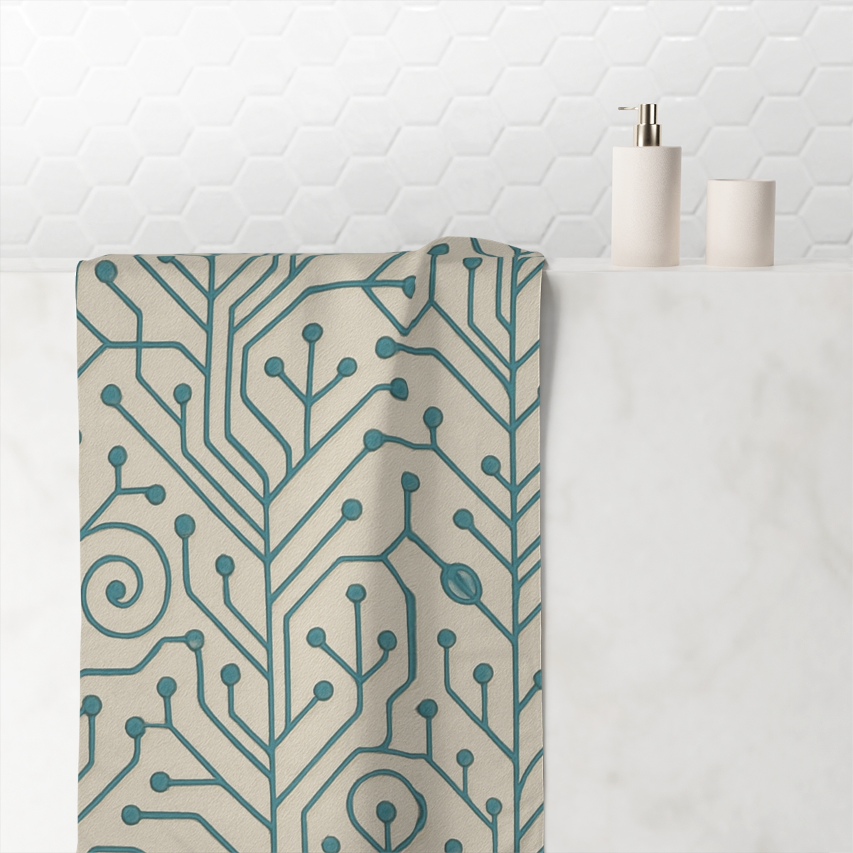 Vine Circuit Lattice unique gift towels