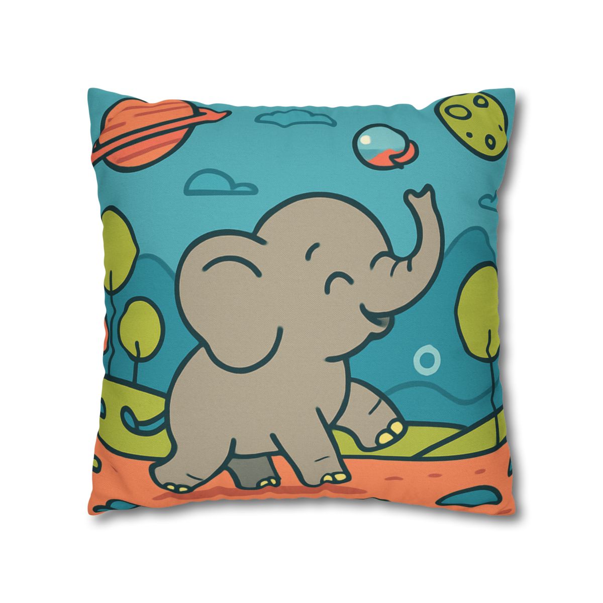 Astro Safari Elephant trendy patterned pillow cases