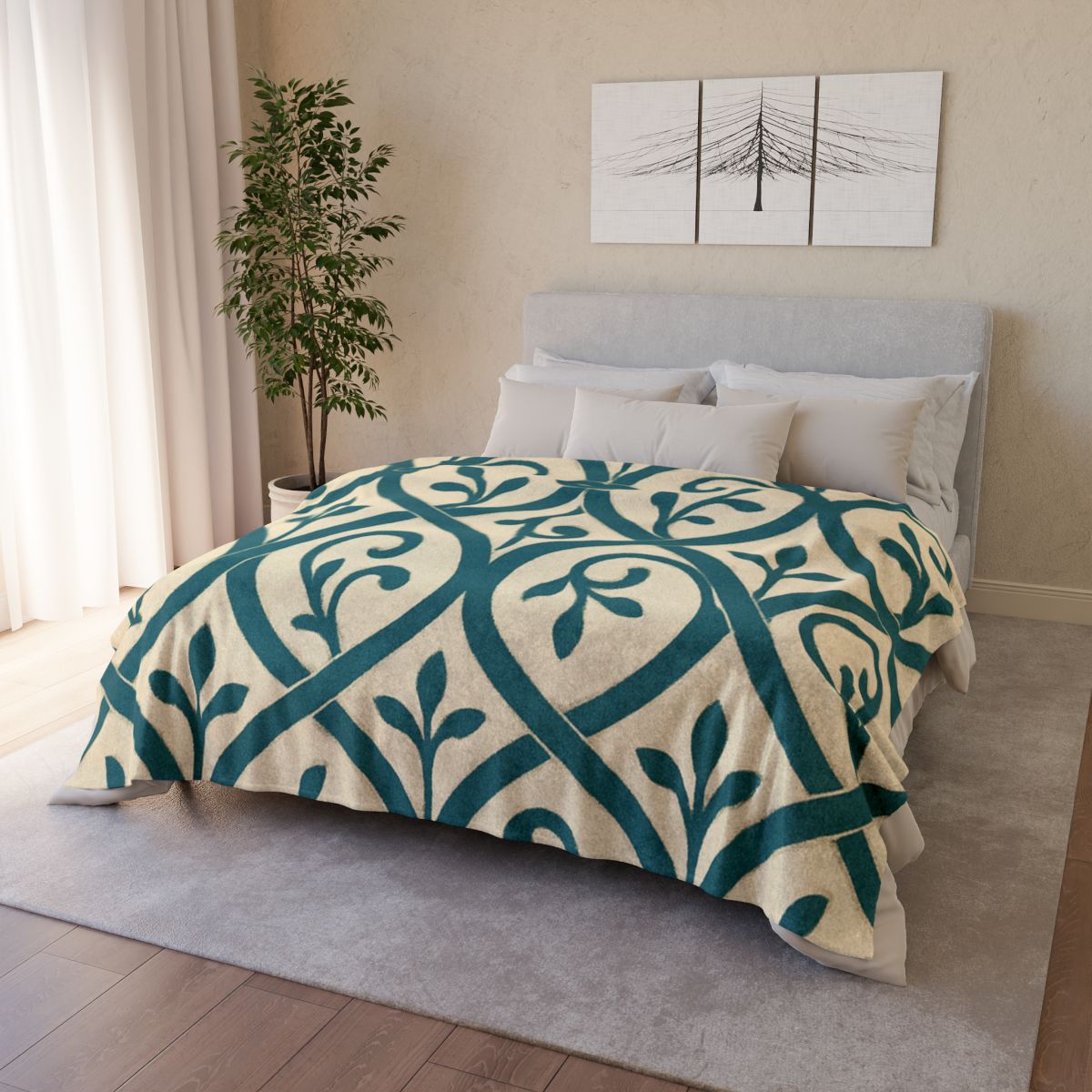 Vine Lattice Mosaic trendy patterned blankets