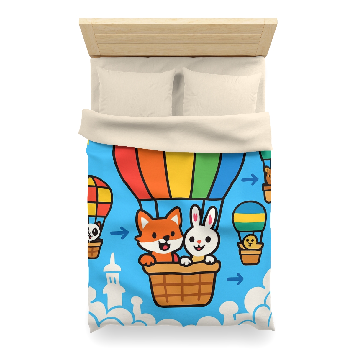 Cloud City Balloon Race warm winter duvets