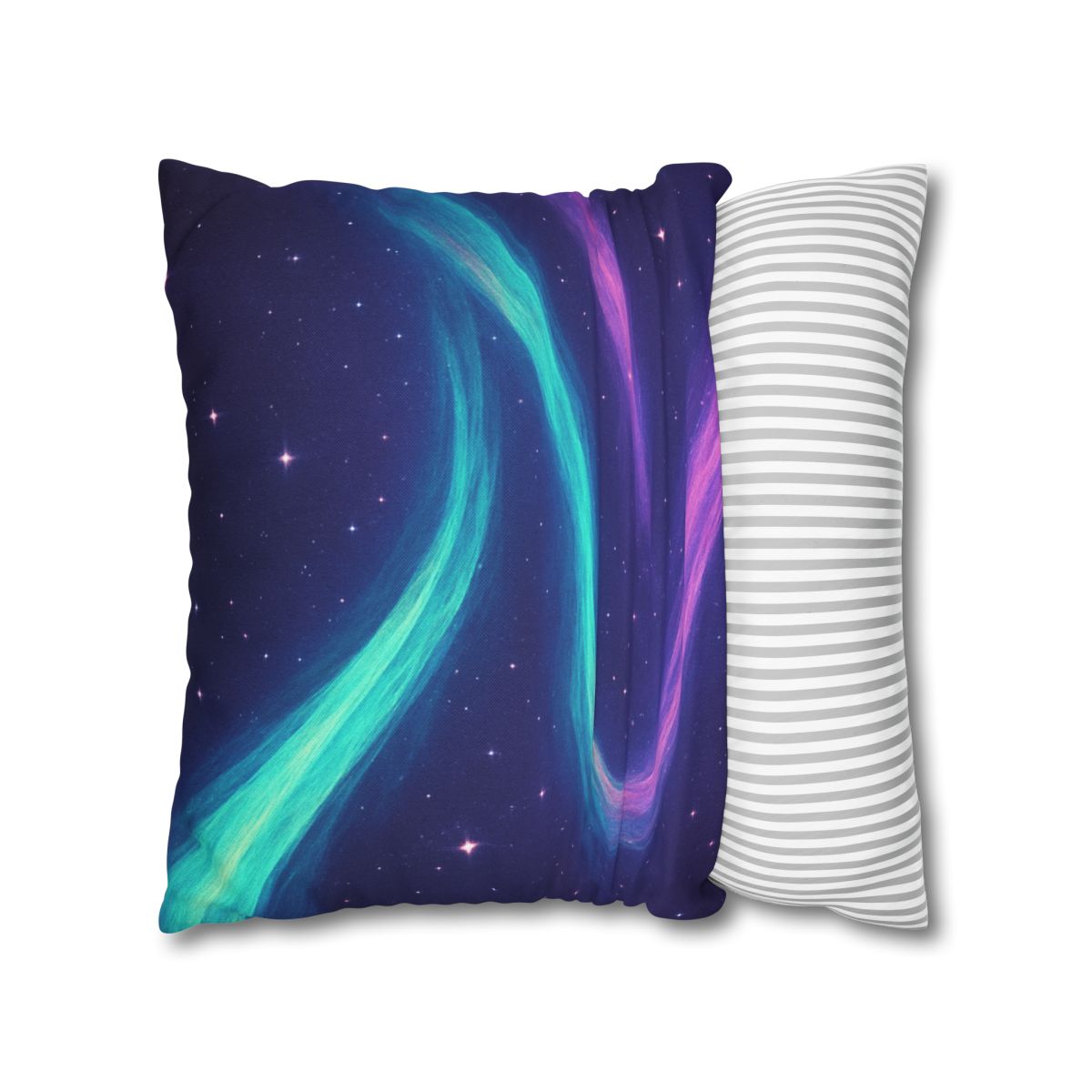 Aurora Plasma Ribbon Drift trendy patterned pillow cases