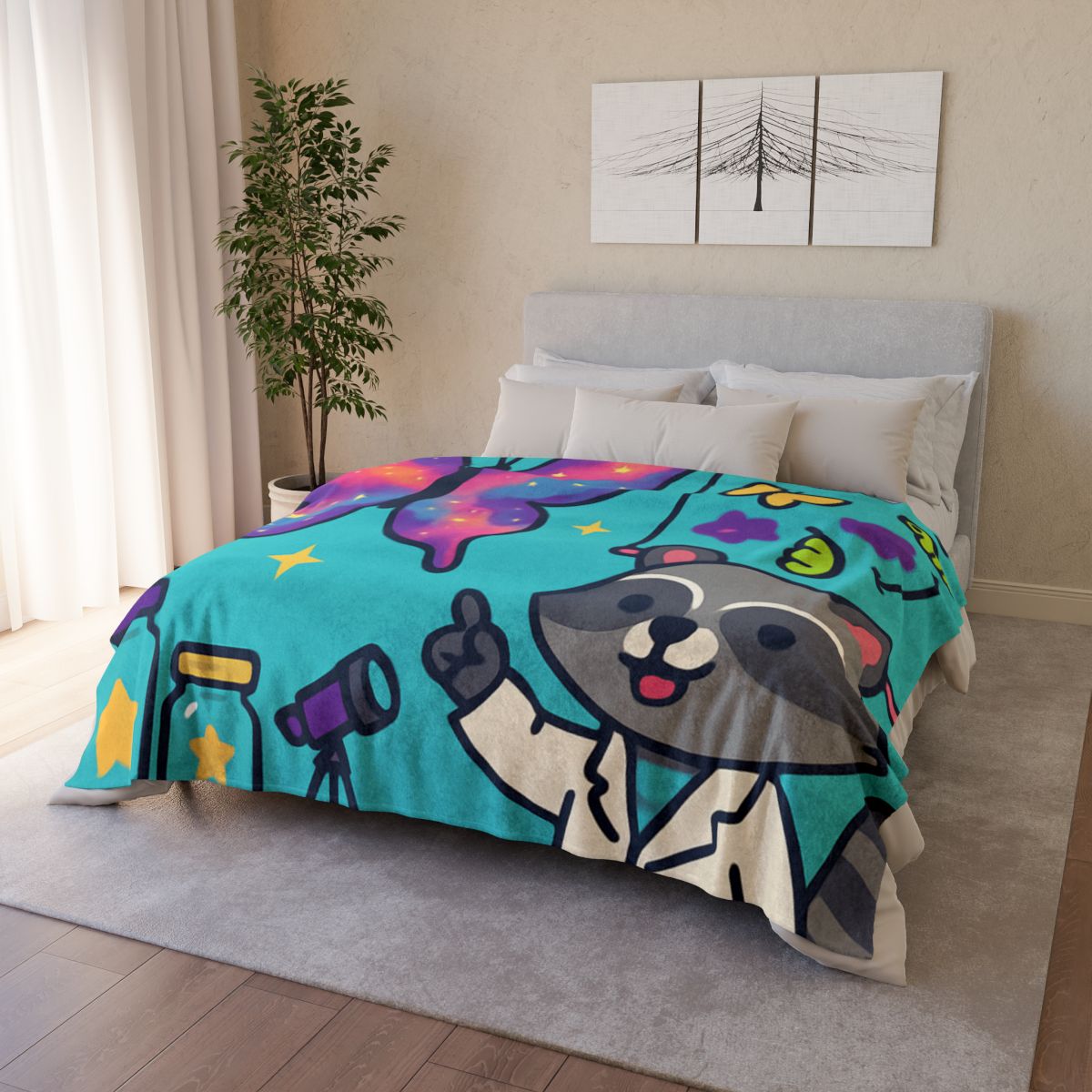 Nebula Garden Butterflies Lab trendy patterned blankets