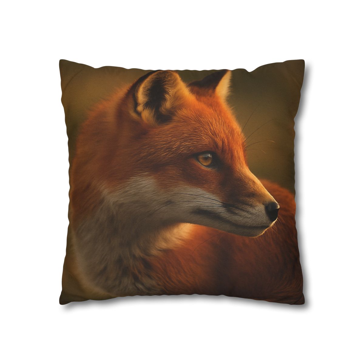 Crimson Whisper Red Fox trendy patterned pillow cases