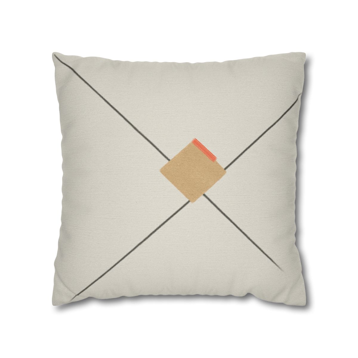 Diagonal Pair And Resting Square soft cotton pillow cases