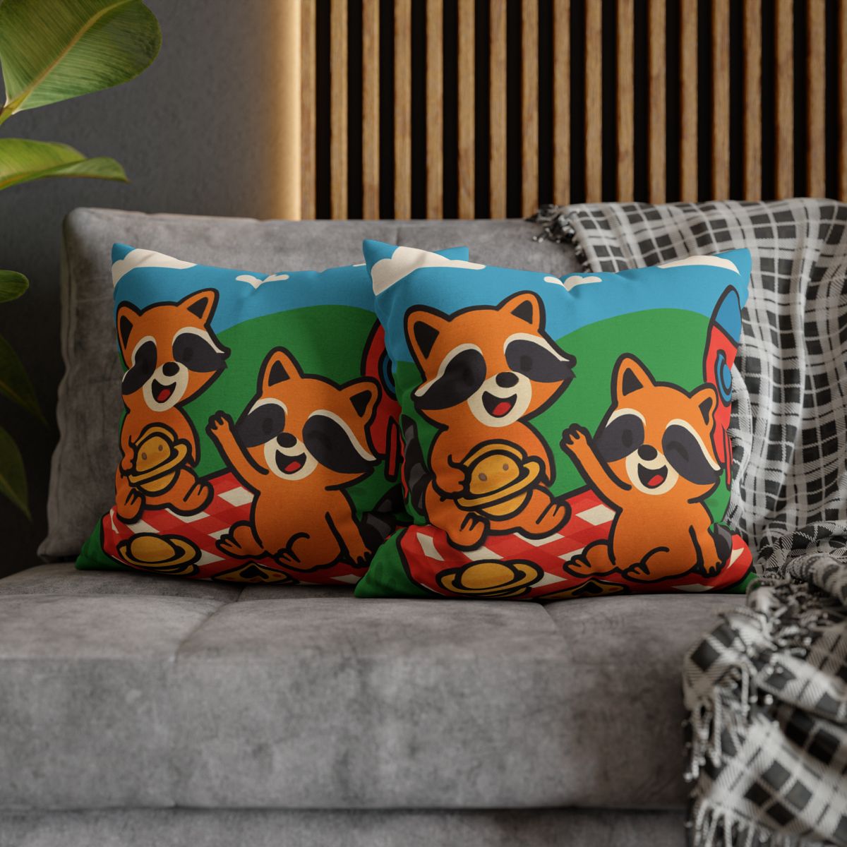 Rocket Racers Picnic custom pillow cases