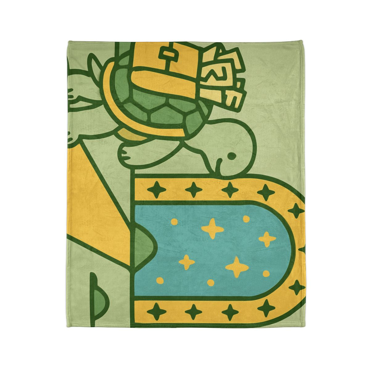 Time-Traveling Tortoise personalized cozy blankets