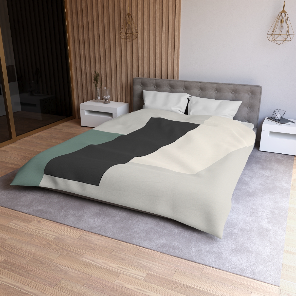 Triad Of Floating Panels soft comforter duvets