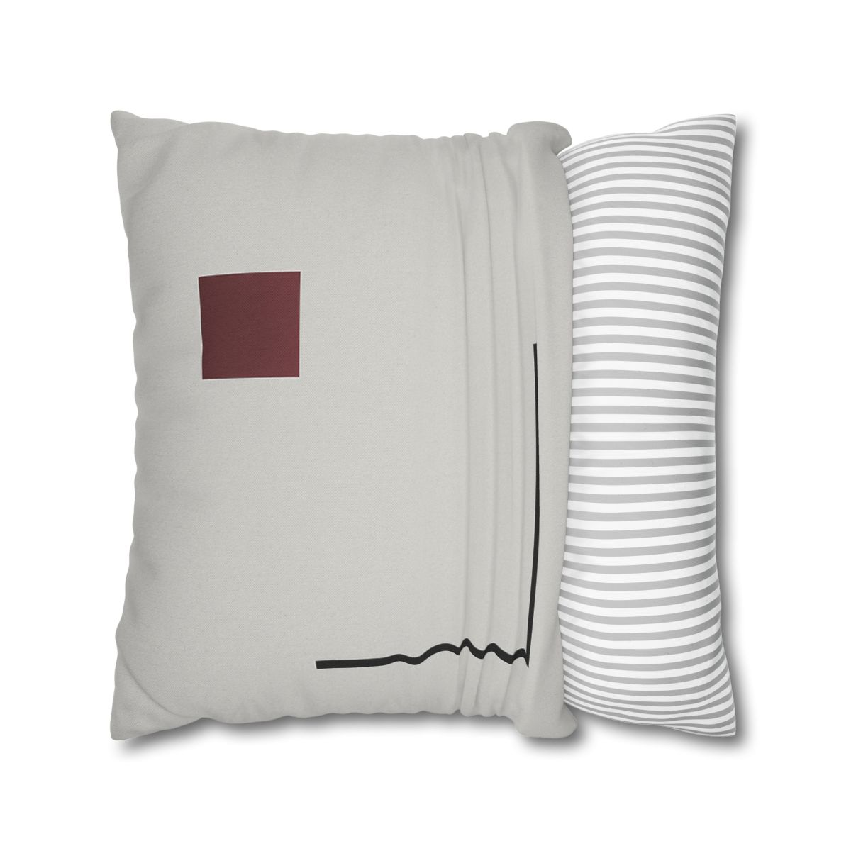 Corner Frame With Floating Square trendy patterned pillow cases