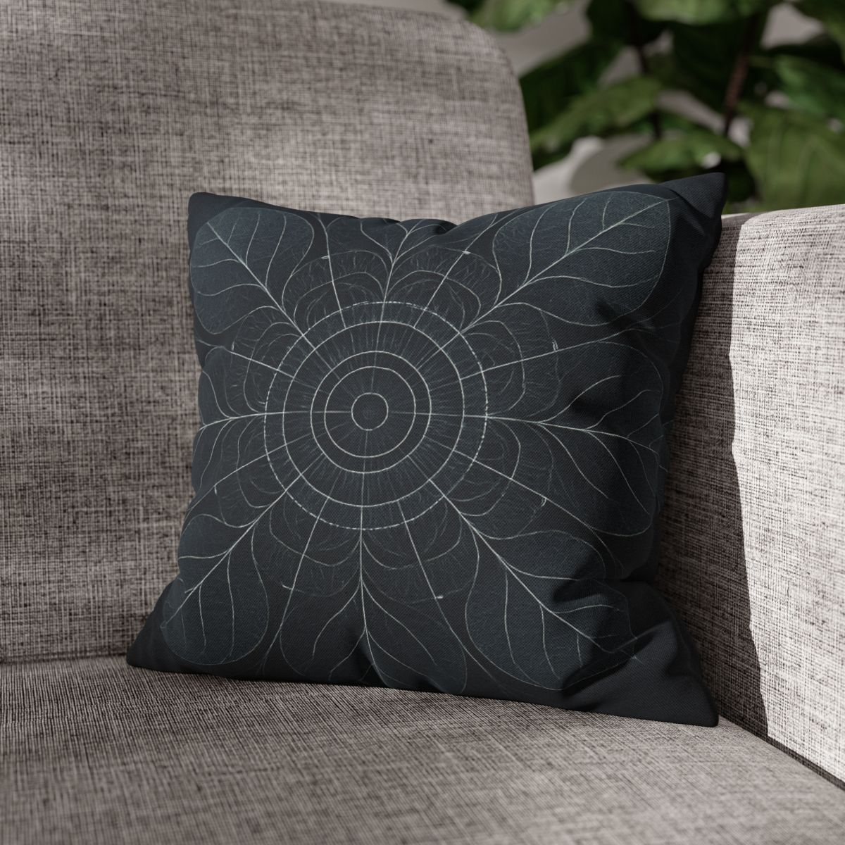 Veined Halo Mandala unique gift pillow cases
